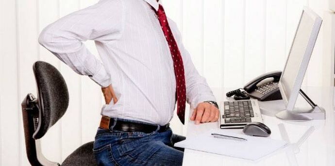 lavoro sedentario come causa dello sviluppo dell'osteocondrosi